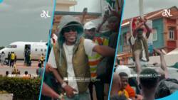 "King of the street": Shatta Wale creates frenzy with cash splash on the streets