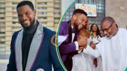 Kunle Remi pens special message to Femi Otedola after wedding to billionaire's niece, people react