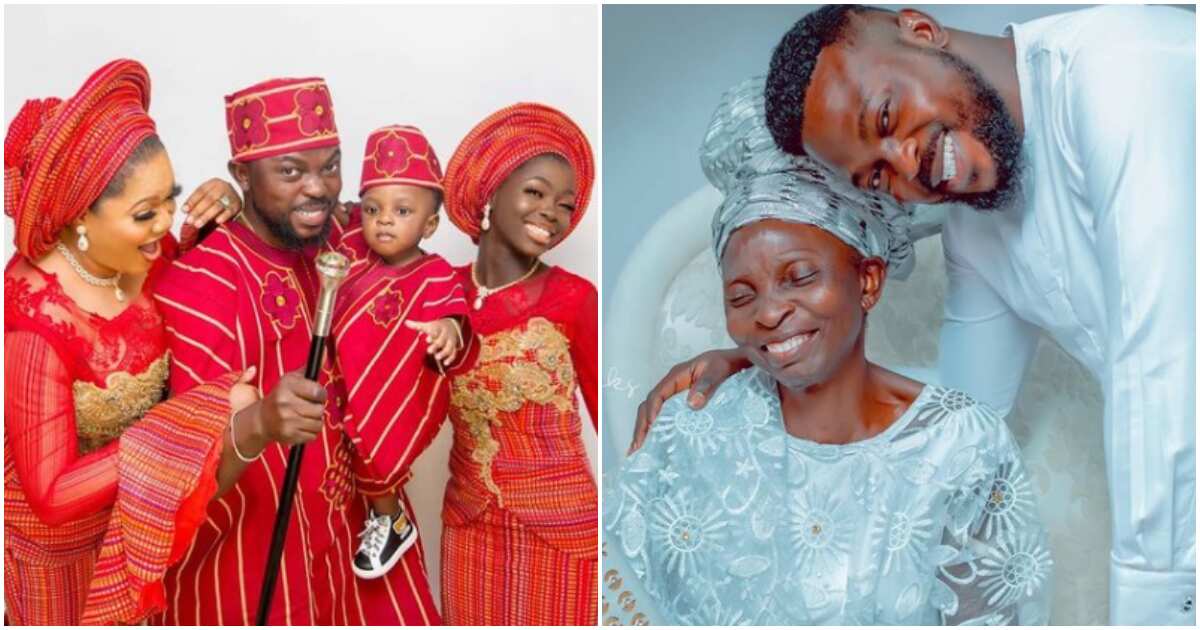 I love my mum and kids, but my wife comes first: Toyin Abraham's hubby stirs reactions as he gushes over her