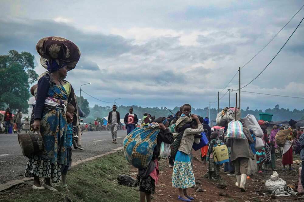 Flight: the clashes prompted an exodus of tens of thousands of people Flight: the clashes prompted an exodus of tens of thousands of people