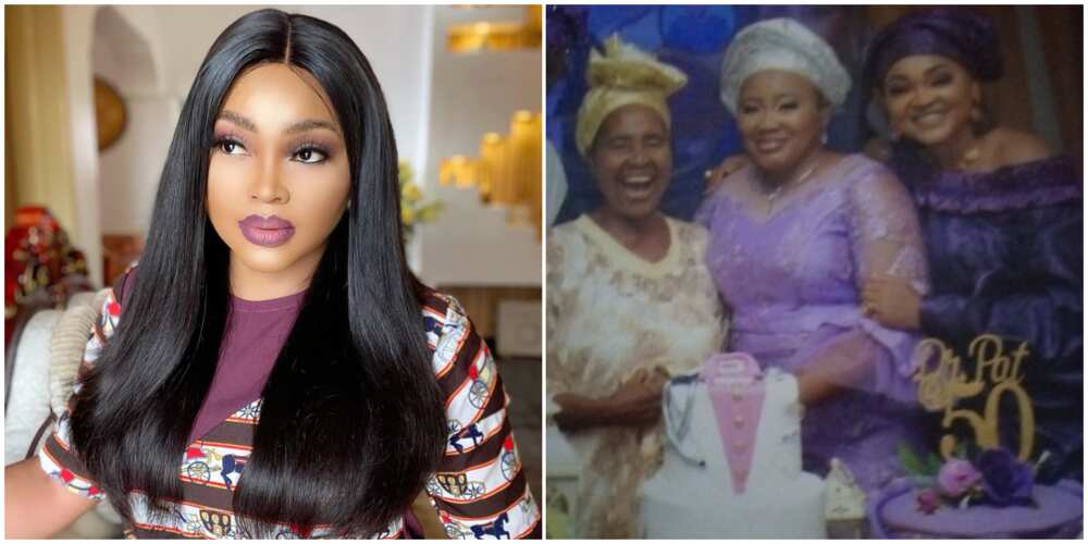 Mercy Aigbe and family members