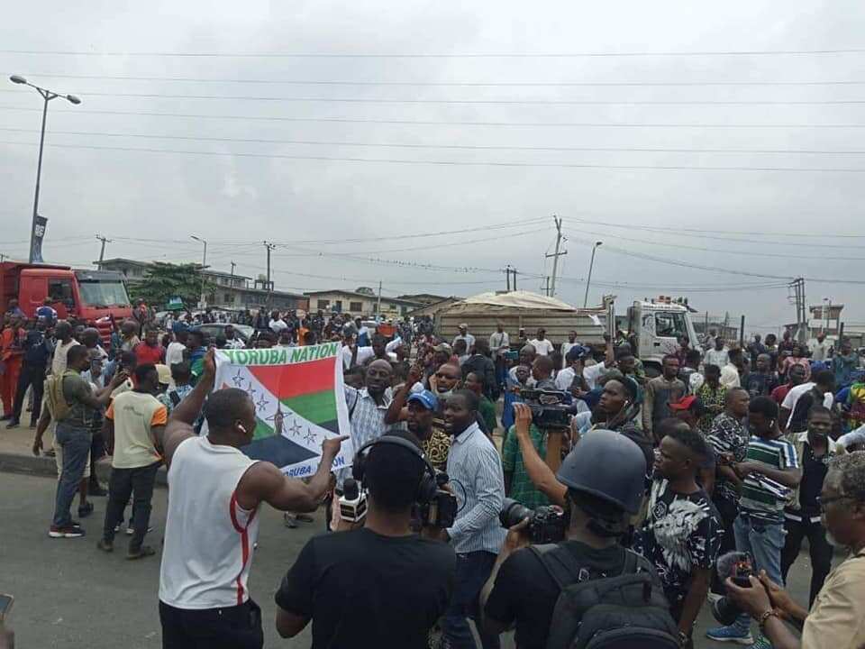 Yoruba nation rally held the Ojota area of Lagos