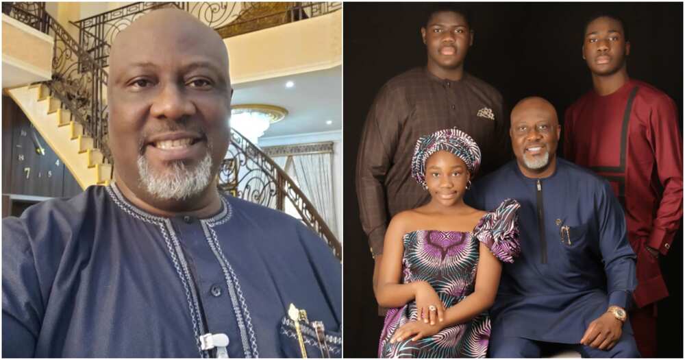 Senator Dino Melaye and children