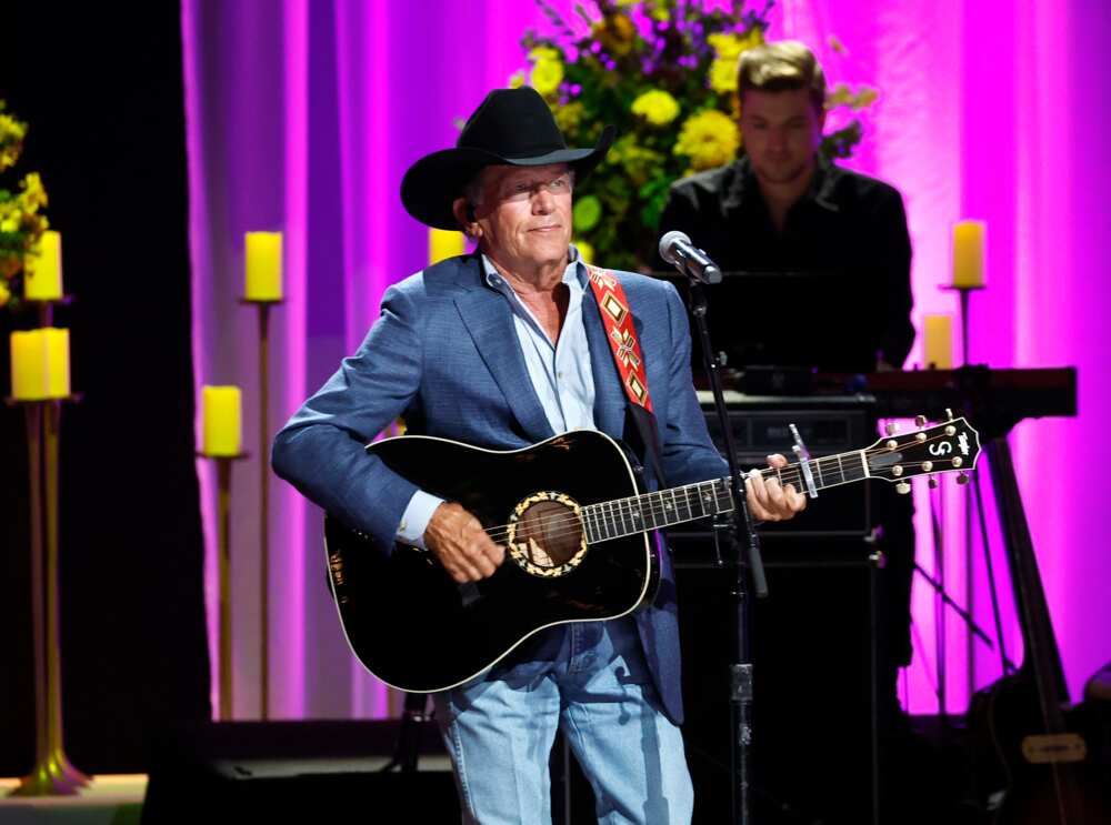 George Strait performs at the Grand Ole Opry in Nashville, Tennessee