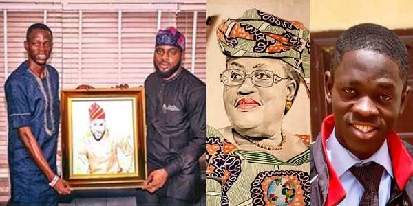 How unemployment forced me into arts - OAU graduate who drew viral picture of Okonjo Iweala with pen