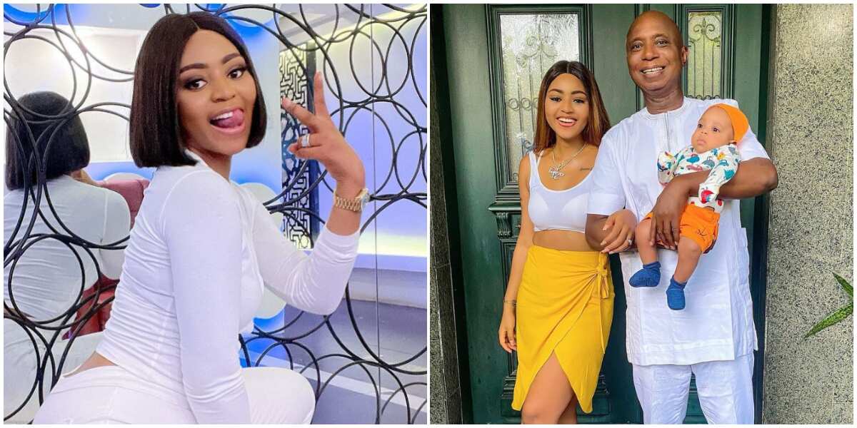 Wish me luck, Regina Daniels says as she goes in for surgery, husband Ned Nwoko spotted with her