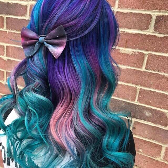 Galaxy color hair