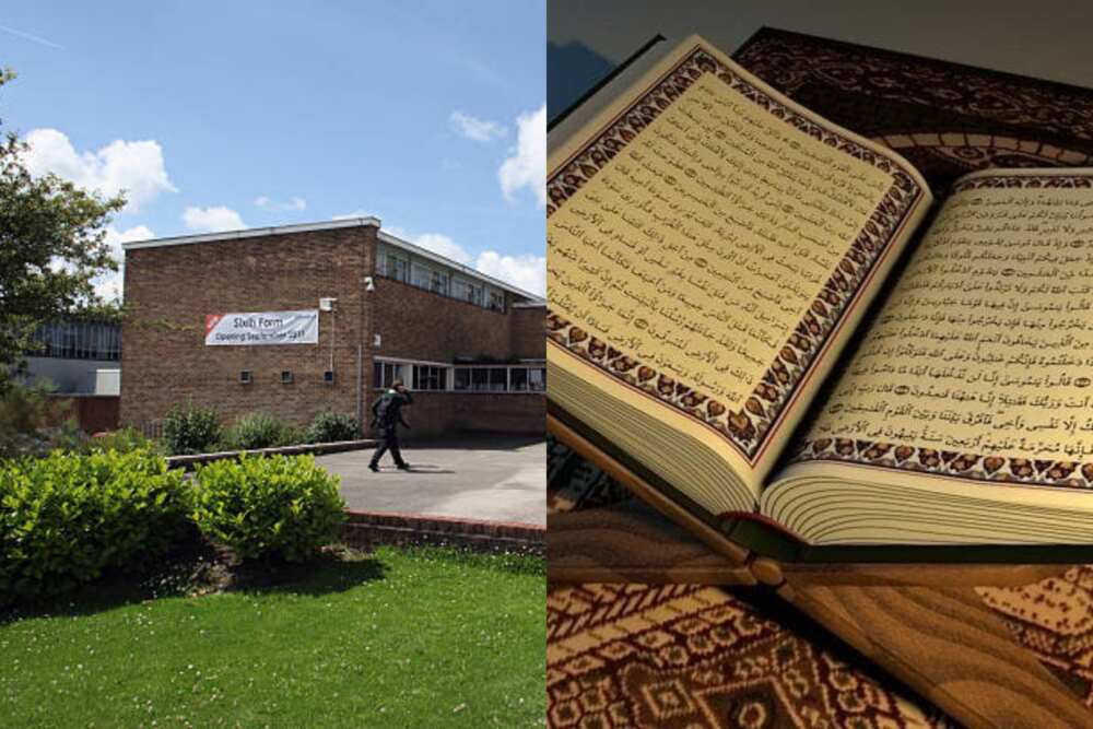 Two secondary school pupils have been suspended for ‘ripping up’ Qur’an.