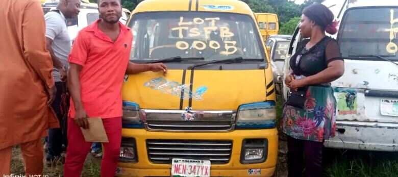 Dorothy Dike and her son, Osinachi Ndukwe's vehicle has been auctioned in Lagos