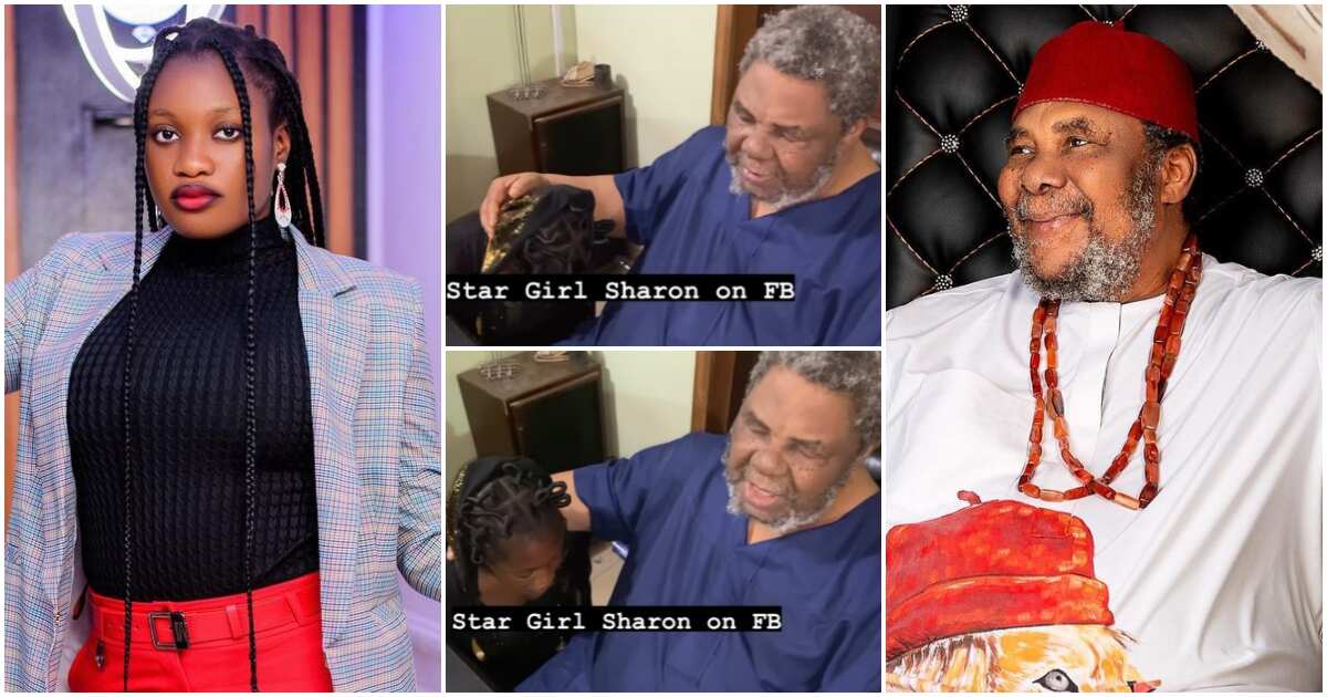 Video: Watch the heartwarming moment Pete Edochie prayed for teen actress Ifedi Sharon