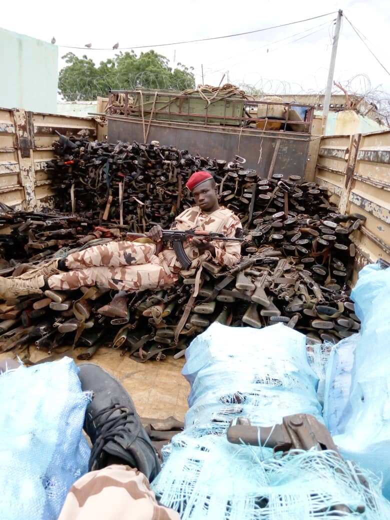 Shugaban kasar Chadi ya jagoranci sojojinsa zuwa rumbun makaman Boko Haram a Sambisa (Hotuna)