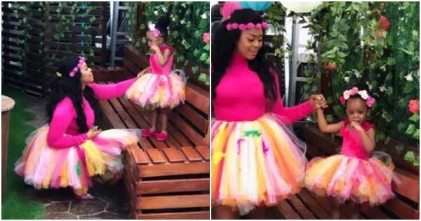 Actress Mimi Orjiekwe and ex-husband set aside differences to celebrate daughter's 2nd birthday