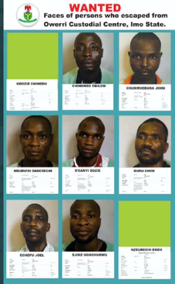 FG releases names, photos of inmates who escaped from Imo prison