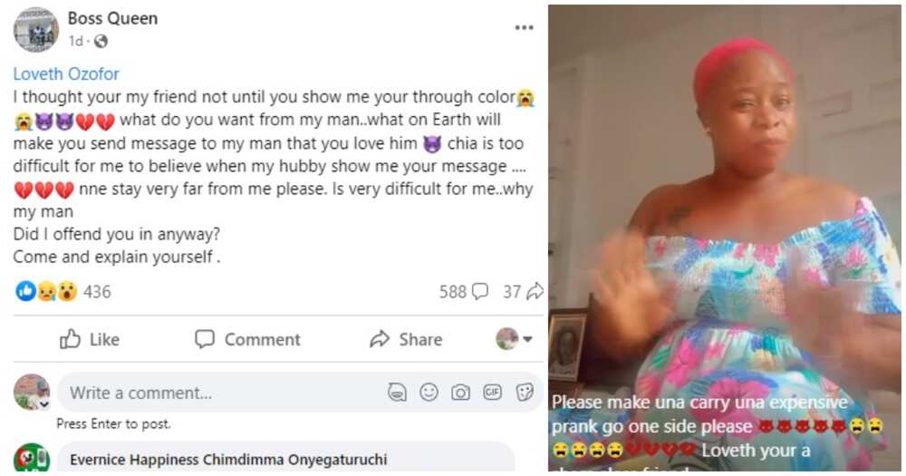 Boss Queen, lady calls out her bestie