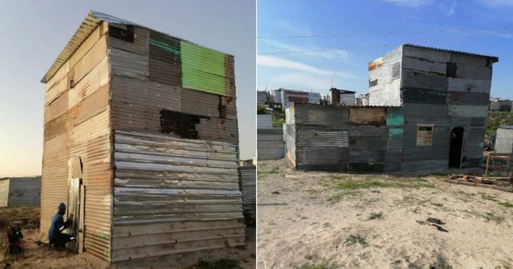 Man posts process of constucting two storey shack Man posts process of constucting two storey shack