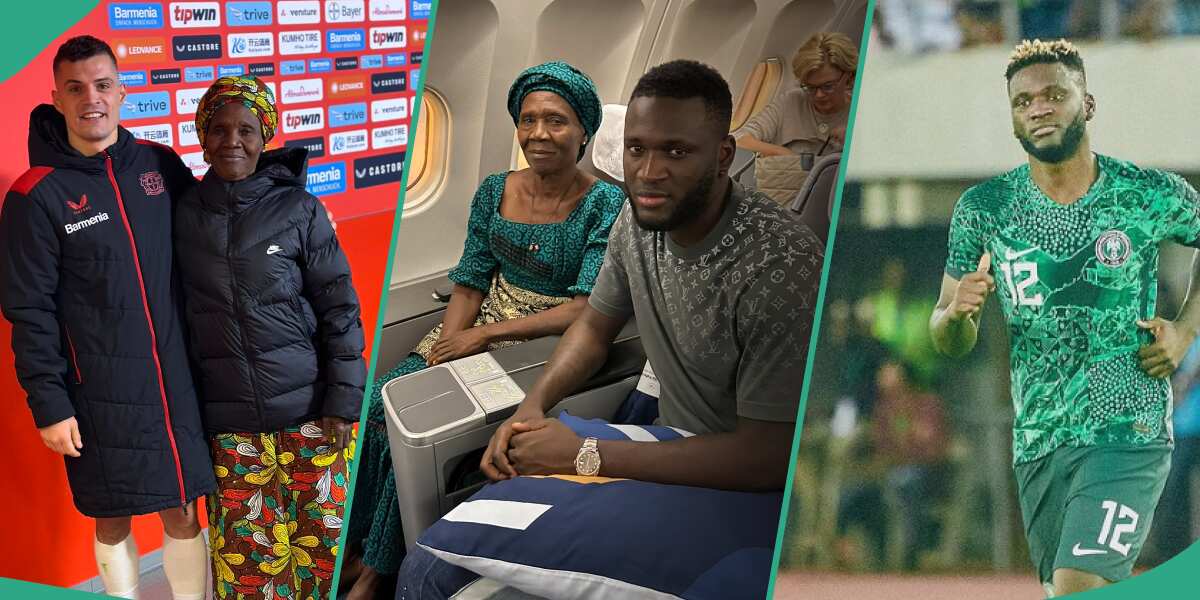 See the touching moment Victor Boniface's grandma watched him score a live goal (Picture & video)