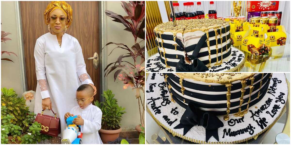 One year after iPhone 11 gift, Tonto Dikeh massively surprises her son's nanny again for birthday