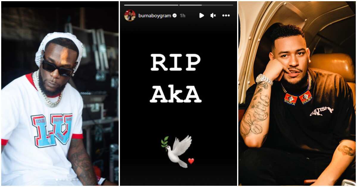 How Burna Boy finally mourns rapper AKA's death stirs mixed reactions on social media