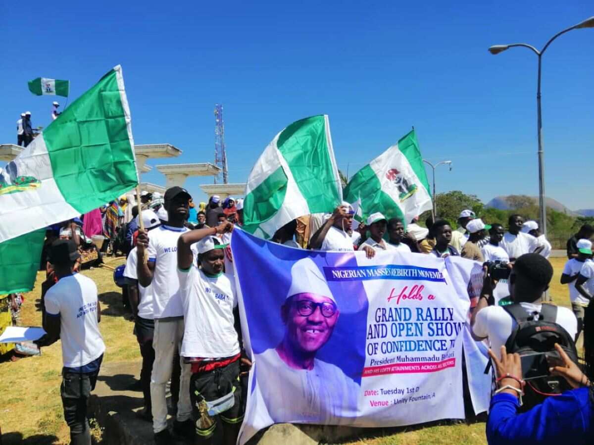 Women group holds solidarity rally in support of Buhari in Abuja