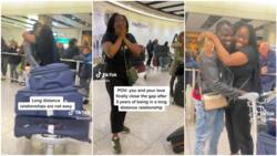 "I know this feeling well": Wife jumps up at Heathrow Airport, hugs husband as he joins her in UK