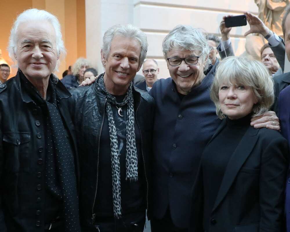 Jimmy Page of Led Zeppelin, Don Felder of Eagles, Steve Miller of Steve Miller Band, and Tina Weymouth of Talking Heads