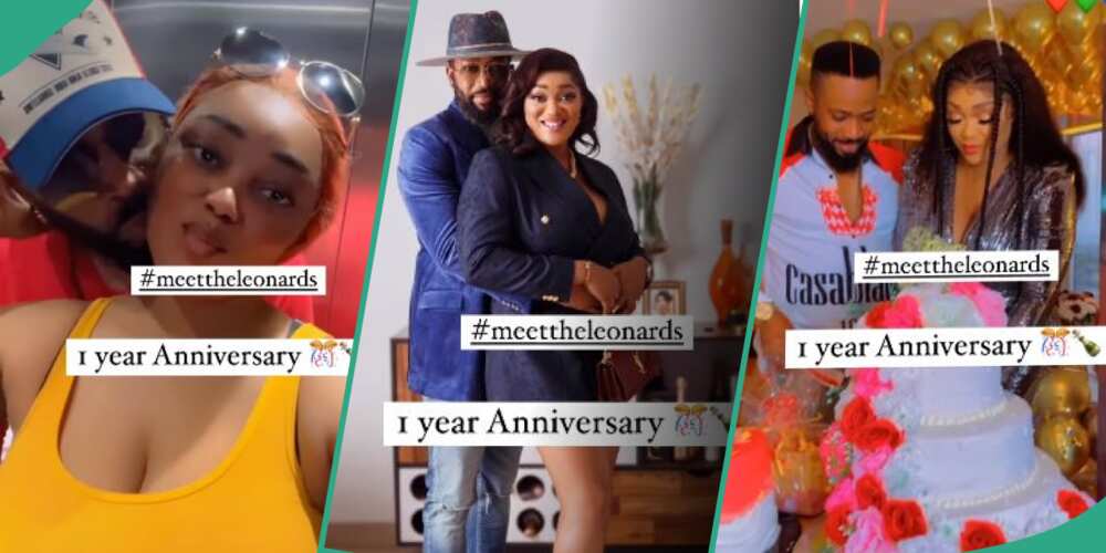 Peggy Ovire goes all out to celebrate hubby, Frederick Leonard on their 1st wedding anniversary