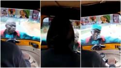 Stubborn man clings to the front of a moving keke because driver didn't give him money, video goes viral