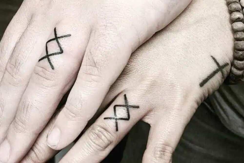 girly classy finger tattoos