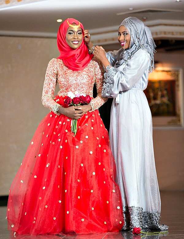Beautiful Muslim wedding dress
