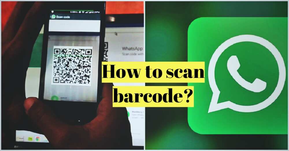 How to scan WhatsApp barcode on the phone