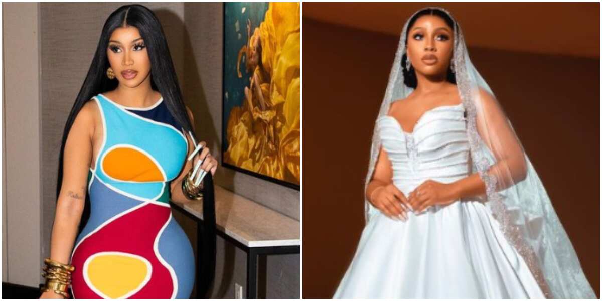 American Rapper Cardi B Reacts To BBN Mercy Eke’s Outfit At The AMVCA ...