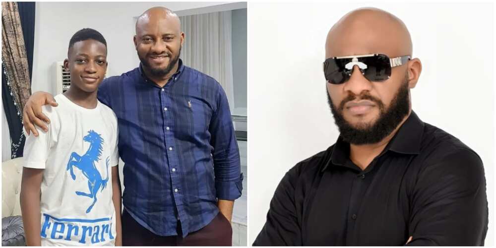 Yul Edochie with late son Kambili, Yul Edochie thanks Nigerians for condolences