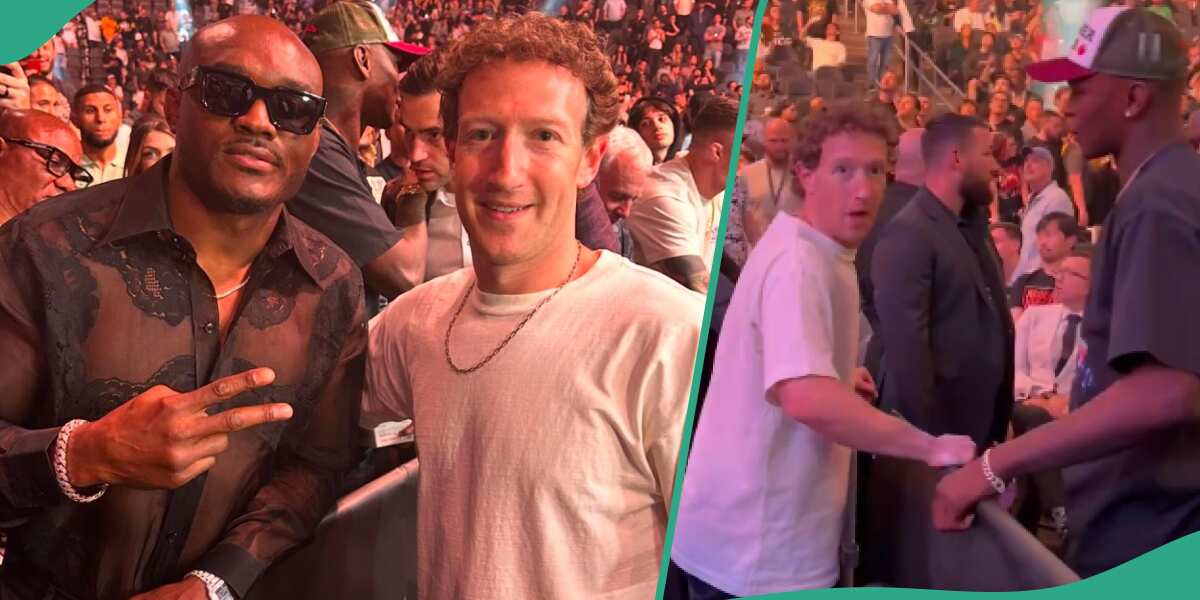See what Nigerian fighter Israel Adesanya was did to Mark Zuckerberg at UFC 300