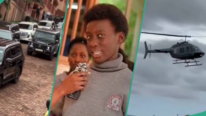 "Very fine accent": Female student of viral 'rich school' where graduands arrived in helicopter speaks