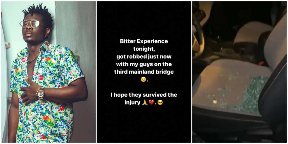 Singer Terry Apala and friends lose phones to robbers. Singer Terry Apala and friends lose phones to robbers.