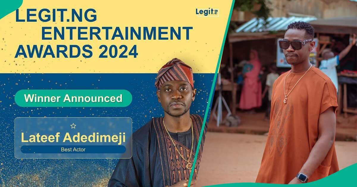See how movie star Lateef Adedimeji celebrated his win as best actor at Legit Awards