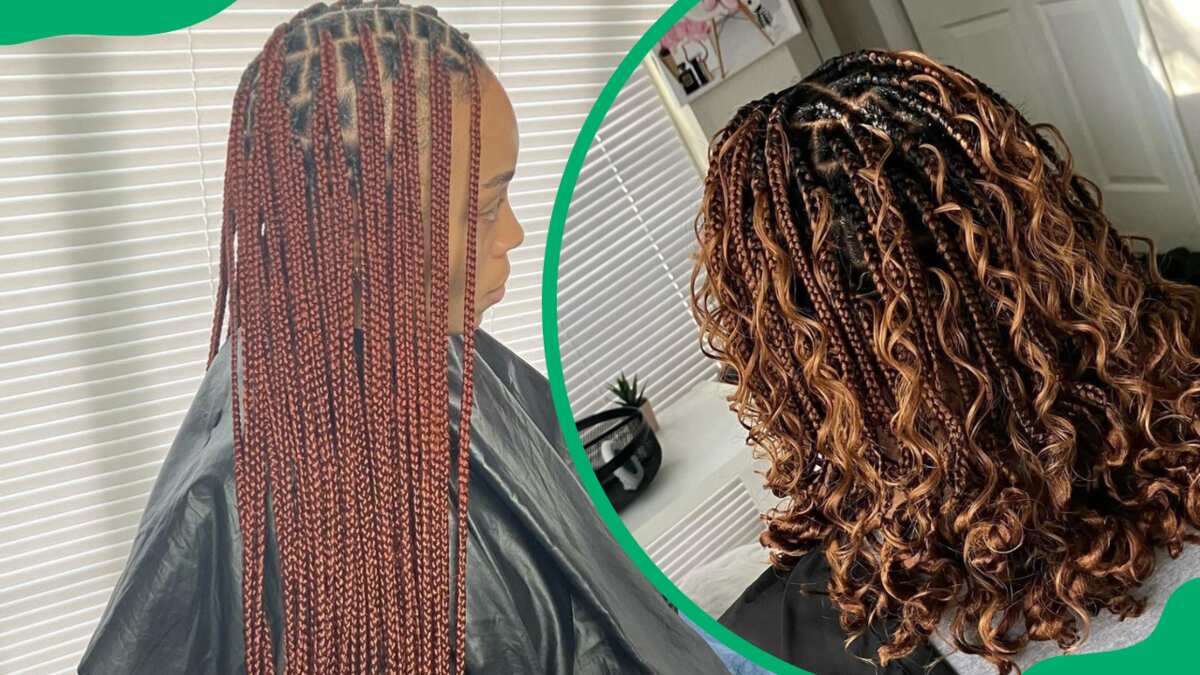 BIG BOX BRAIDS NEAT WITHOUT GEL AND ELASTIC BAND