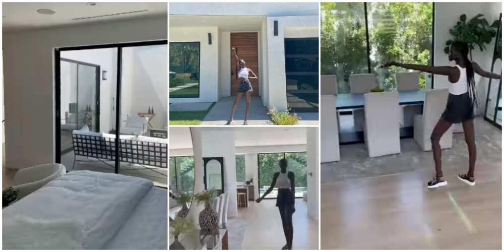 Reactions as 21-year-old model celebrates buying house in US, says it's her 5th house