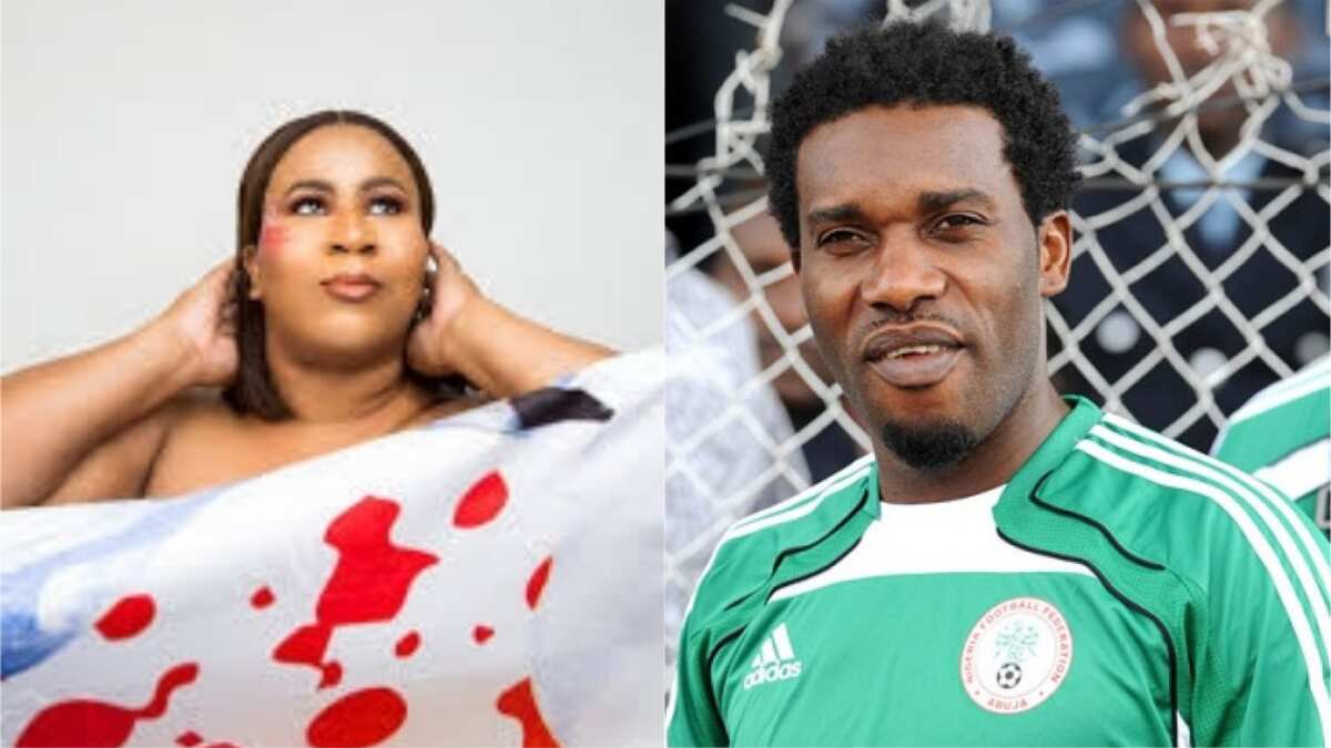 Nigerian female entertainer Chigul reveals why Super Eagles legend Okocha is the only footballer she can marry