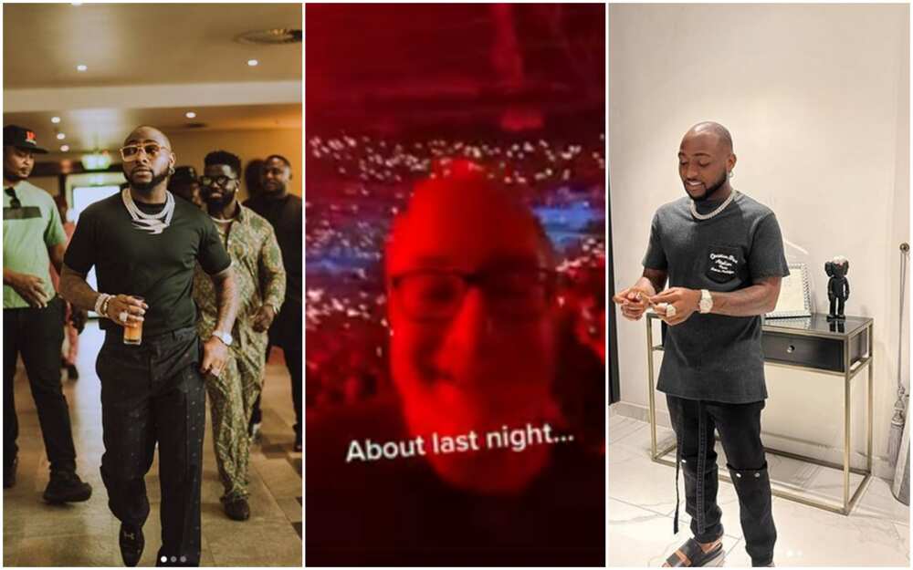 Oyinbo man shows off his love for Davido as he sings "Fall" at O2 arena during OBO's concert