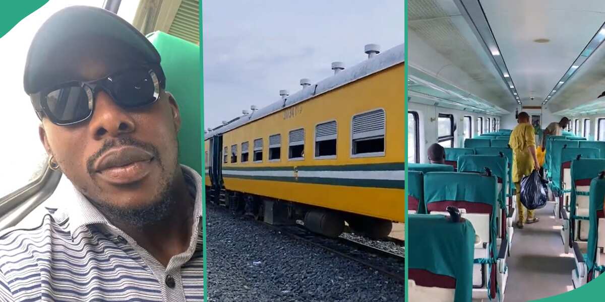 Video: This man travelled from Aba to Port Harcourt using train, you need to hear his experience