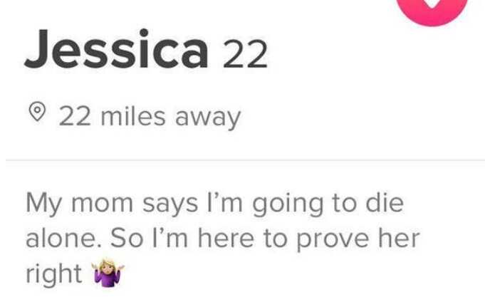 tinder bio