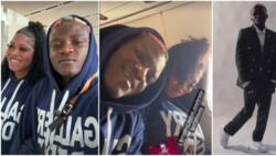 Portable, wife travel out of Nigeria as his US tour commences, he flaunts suit before departure in video
