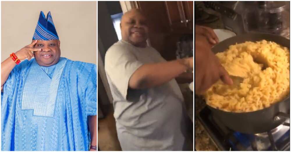 Photos of Governor Ademola Adeleke cooking