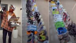 "I don't even wear some": Man shows off his collection of over 100 shoes, video trends