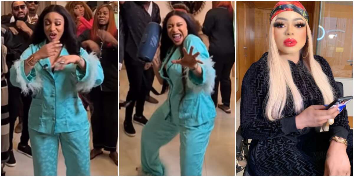 Watch video of actress Tonto Dikeh and friends dancing to Davido's Unavailable, minutes after Bobrisky spoke of her