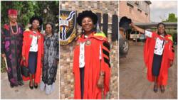 Nigerian woman overcomes challenges, bags PhD from UI despite being blind, her photos stir reactions