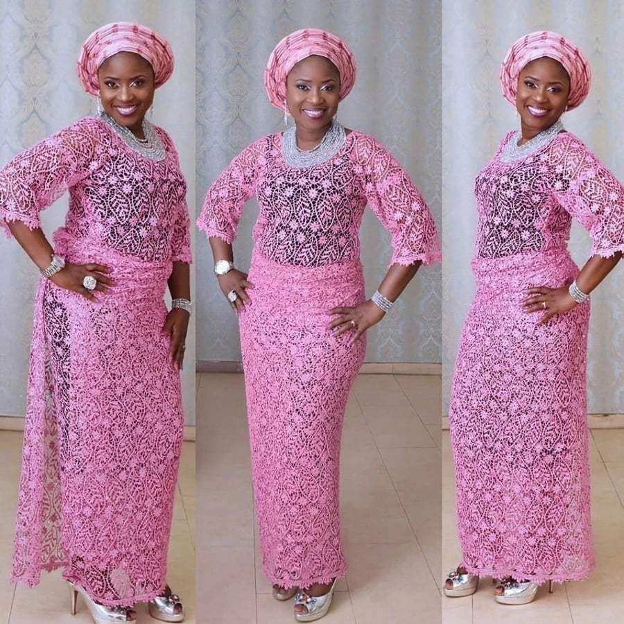 plus size nigerian lace styles