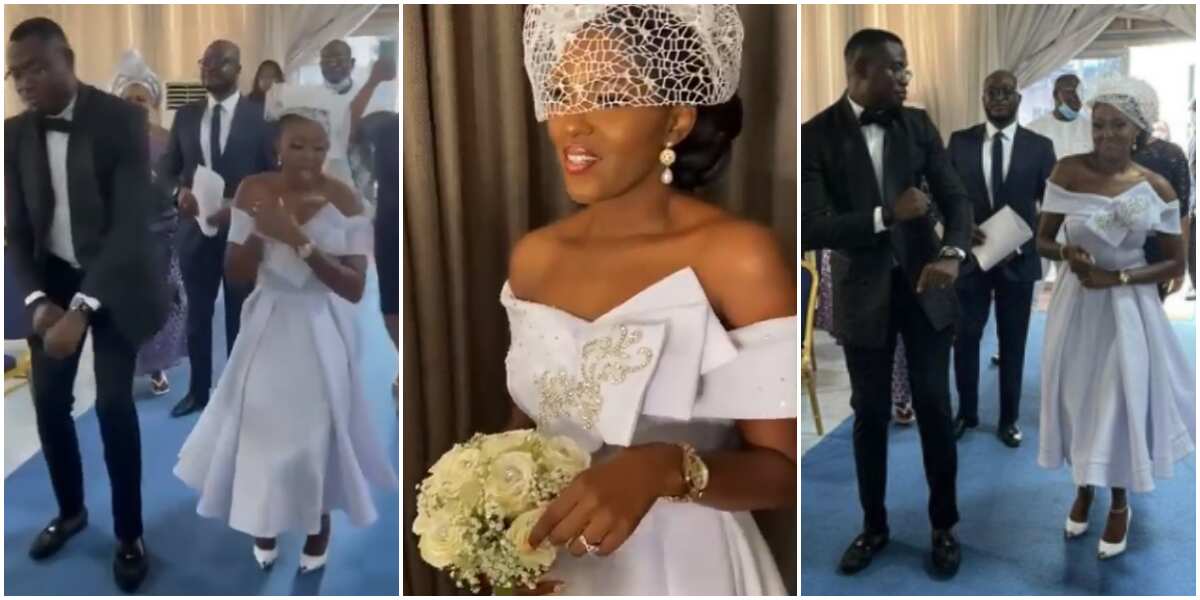 Becoming Mrs: Actress Biola Adebayo shares beautiful video as she walks down the aisle with lover