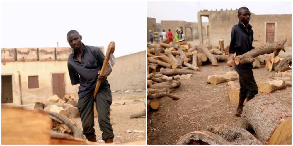 38-year-old one-armed wood cutter says his wife left her fiancé who had two hands when he showed interest